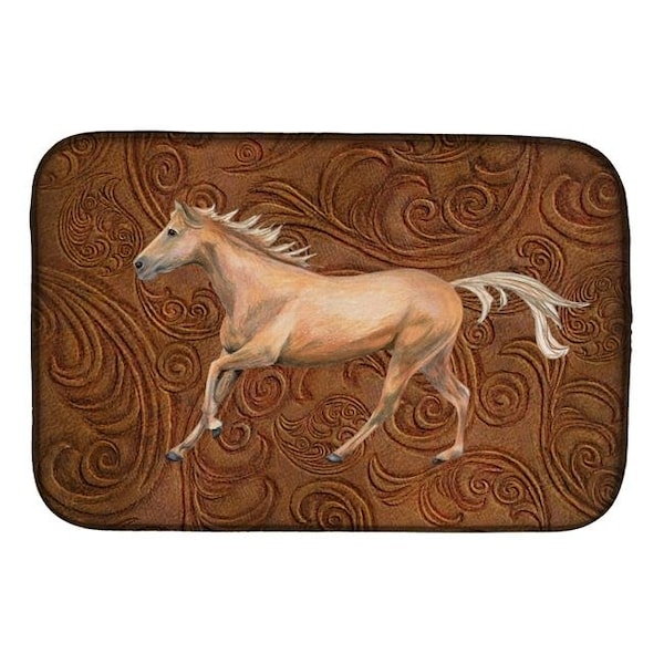 Carolines Treasures SB3060DDM Horse Dish Drying Mat SB3060DDM - main